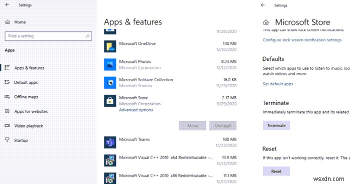 Windows에서  ms-windows-storePurgeCaches를 찾을 수 없습니다  오류 해결 방법