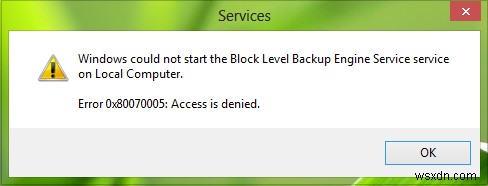 Windows 11/10에서 서비스를 시작할 수 없음 – 오류 0x80070005 액세스가 거부되었습니다 해결 방법