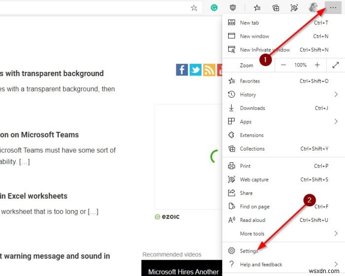Microsoft Edge에서 하드웨어 가속 켜기 및 끄는 방법