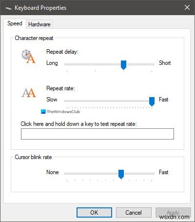 키보드 반복 속도(Repeat Rate)와 반복 지연(Repeat Delay)의 차이점