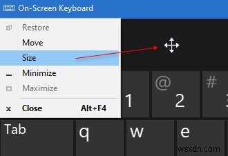 Windows 11/10에서 화상 키보드·터치 키보드 크기 조절하는 방법