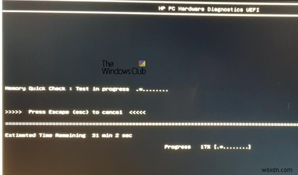 Windows 11/10에서 HP PC 하드웨어 진단 UEFI로 하드웨어 오류 진단하는 방법