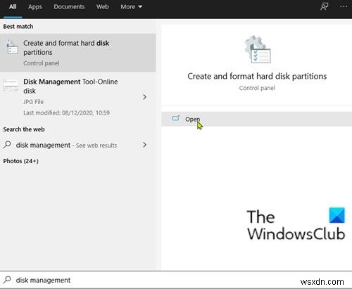 Windows 11/10에서 디스크 관리를 여는 9가지 방법