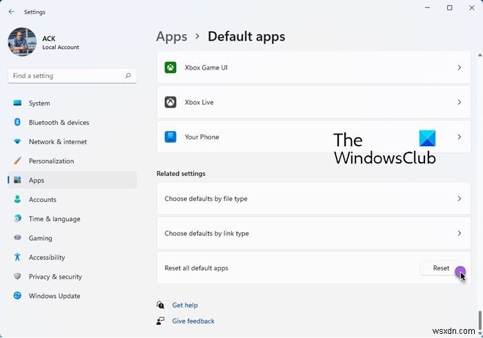 Windows 11/10에서  항상 이 앱을 사용하여 파일 열기  설정 취소 및 초기화 방법