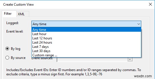Windows 11/10 이벤트 뷰어에서 사용자 지정 보기 만드는 방법