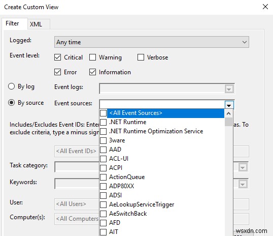 Windows 11/10 이벤트 뷰어에서 사용자 지정 보기 만드는 방법