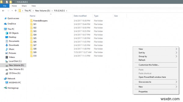 Windows 11/10 폴더 우클릭 메뉴에  여기서 명령 창 열기  복원하는 방법