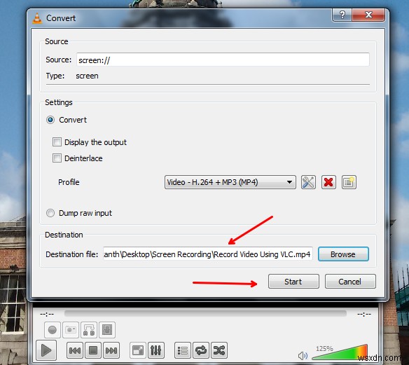 Windows 11/10에서 VLC 플레이어로 데스크톱 화면 녹화하는 방법