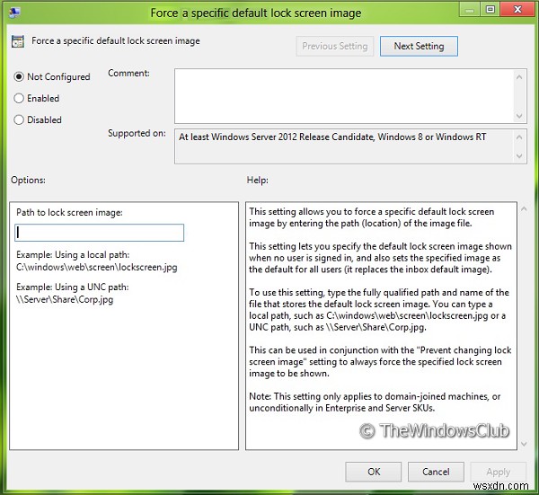 Windows 11/10에서 사용자가 잠금 화면을 변경하지 못하도록 차단하는 방법