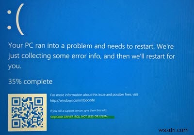 Windows 11/10 버그 코드 0xA 오류 해결 – IRQL_NOT_LESS_OR_EQUAL 블루스크린 수정 방법