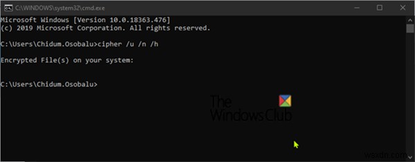Windows 11/10에서 EFS 암호화 파일과 압축 파일·폴더 찾아 목록으로 확인하는 방법