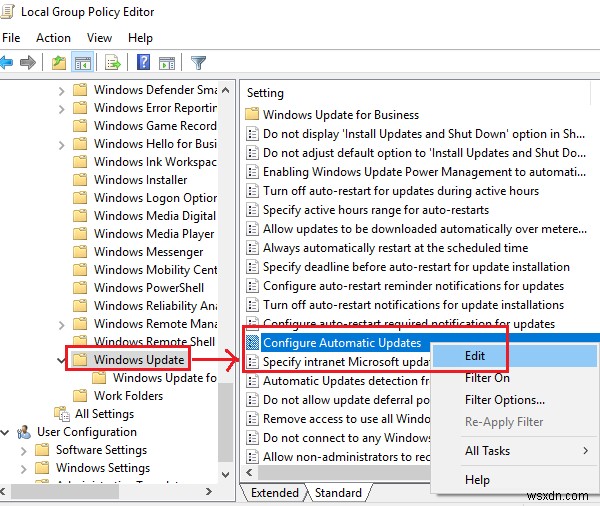 이 컴퓨터의 업데이트는 관리되고 있어 Windows Update에서 현재 업데이트를 확인할 수 없습니다 오류 해결 방법