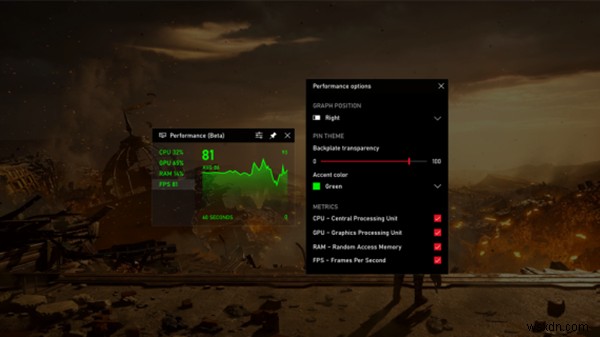 Windows 11/10 Xbox 게임 바에서 FPS 카운터 켜고 사용하는 방법