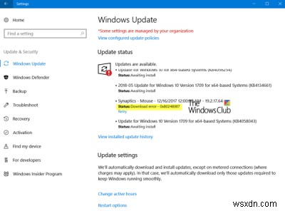 Windows 업데이트 오류 0x80240017 해결 방법 (Windows 11/10)