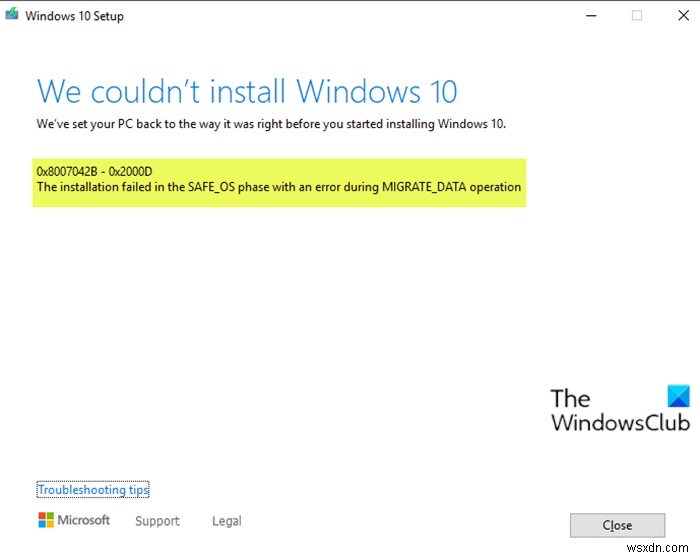 Windows 10 업그레이드 오류 0x8007042B – 0x2000D 완벽 해결 가이드