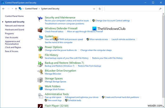 Windows 11/10에서 제어판  시스템  애플릿은 어디로 갔을까?