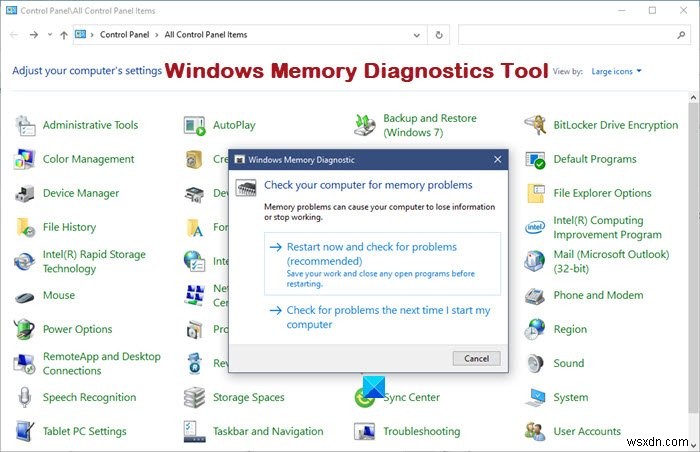 Windows 11/10에서 Windows 메모리 진단 도구 실행하는 방법 완벽 가이드