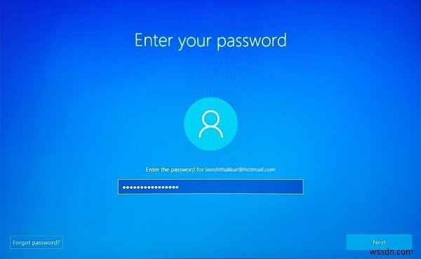 Windows 11/10 로그인 화면에서 잊어버린 Microsoft 계정 암호 재설정하는 방법