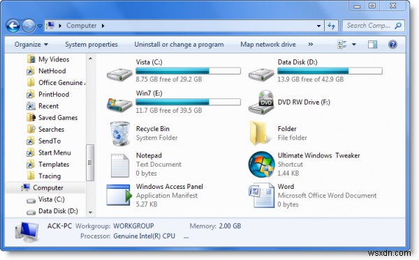 Windows 10  이 PC  폴더에 파일·폴더·프로그램 바로 표시하는 방법