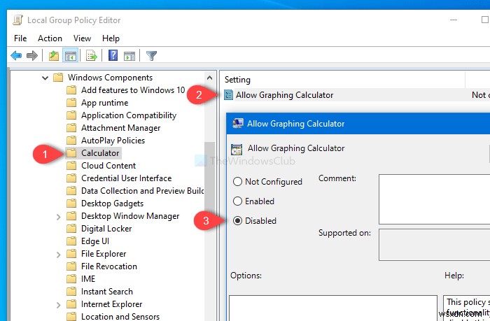 Windows 10 계산기에서 그래프 모드 비활성화하는 방법 (GPEDIT·REGEDIT)