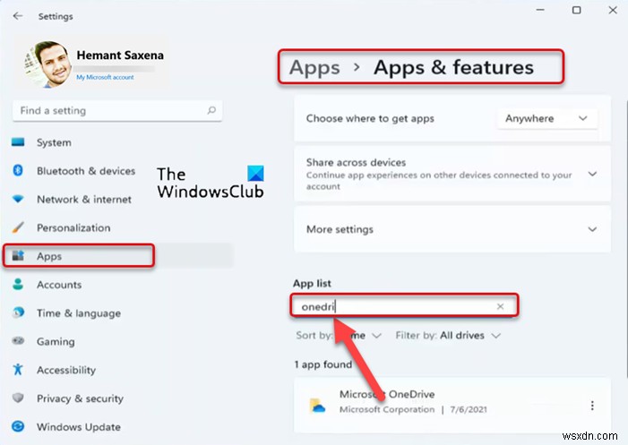 Windows 11/10 파일 탐색기에서 OneDrive 아이콘 제거하는 방법