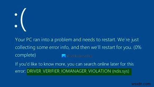 Windows 11/10 DRIVER VERIFIER IOMANAGER VIOLATION 블루스크린 오류 해결 방법