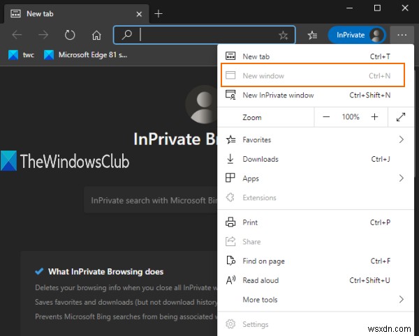 Windows 레지스트리 편집으로 Microsoft Edge 항상 InPrivate 모드로 시작하는 방법
