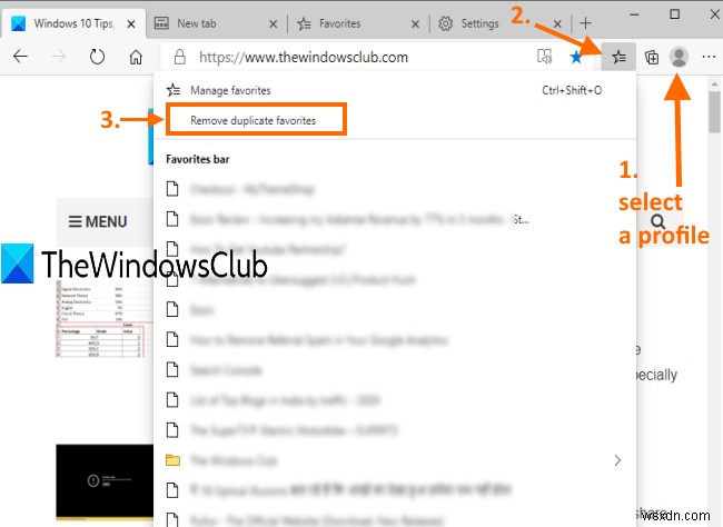 Microsoft Edge 브라우저에서 중복 즐겨찾기 한 번에 정리하는 방법