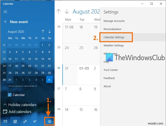 Windows 11/10 캘린더 앱에서 대체 캘린더 활성화 및 비활성화하는 방법