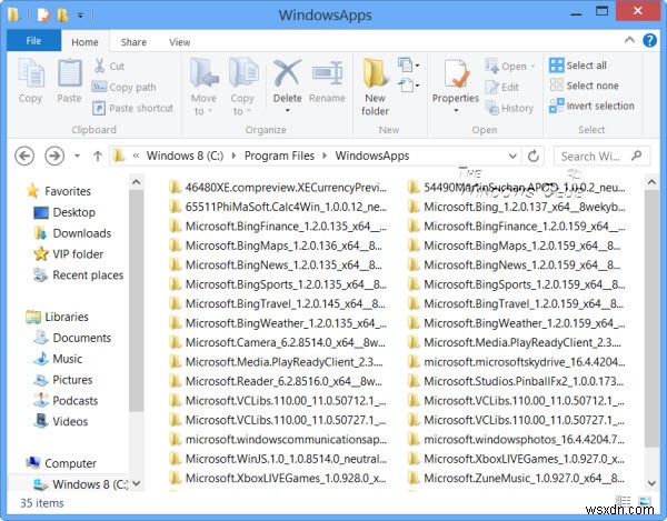 Windows 스토어 앱 설치 폴더(WindowsApps) 위치와 접근 방법