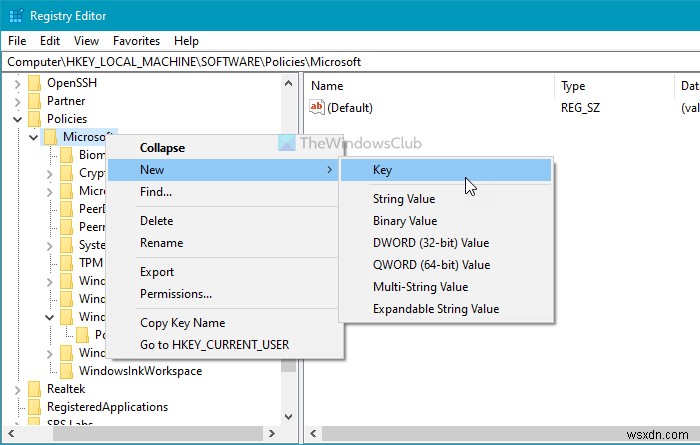 Microsoft Edge에서 새 프로필 추가를 차단하는 방법(레지스트리 편집)