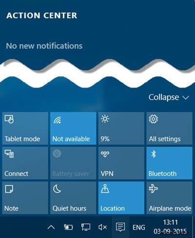 Windows 10에서 알림 센터(액션 센터) 비활성화하는 방법 총정리
