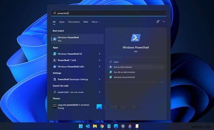 Windows 11/10에서 관리자 권한 PowerShell 프롬프트를 여는 방법