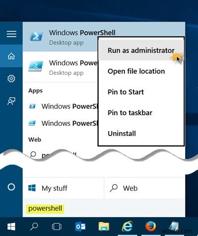 Windows 11/10에서 관리자 권한 PowerShell 프롬프트를 여는 방법