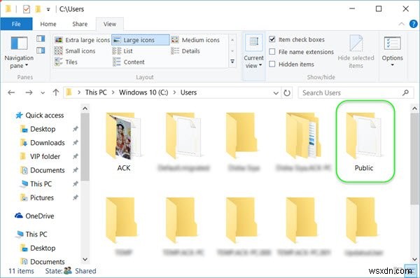 Windows 11/10에서 사용자 계정 간 파일 전송 및 공유하는 방법