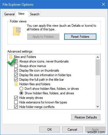 Windows 11/10 파일 탐색기에서 썸네일 미리 보기 켜기 및 끄는 방법
