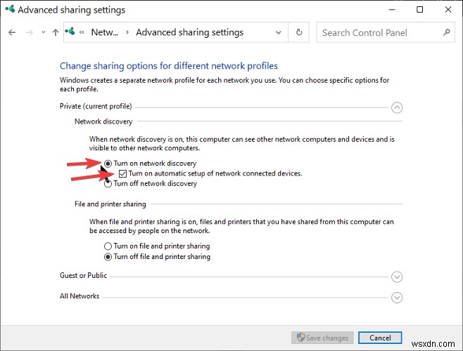 Windows 11/10에서 네트워크 검색이 꺼져 있고 켜지지 않는 문제 해결 방법