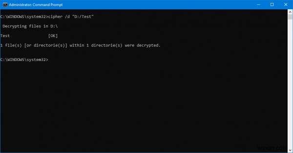 Windows 11/10에서 EFS 암호화된 파일 및 폴더를 해독하는 2가지 방법