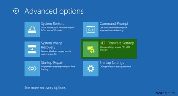Windows PC를 UEFI 또는 BIOS 펌웨어로 진입하는 4가지 방법