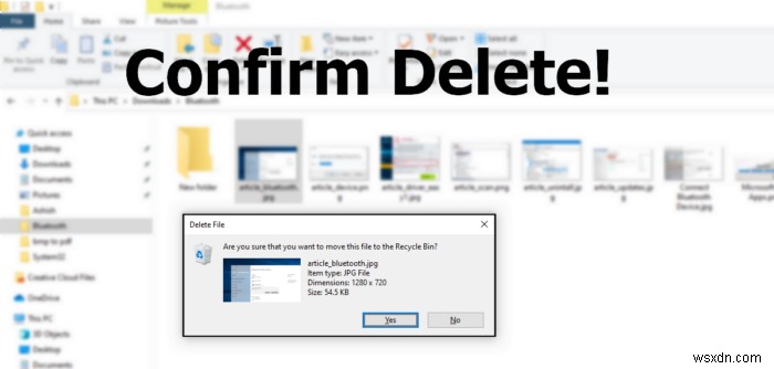 Windows 11/10 휴지통 삭제 확인 대화 상자 켜기 및 끄기 완벽 가이드