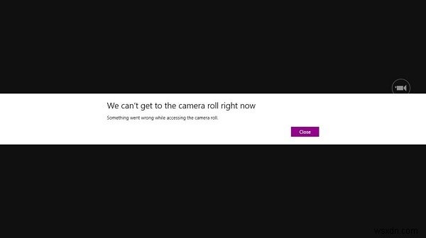 Windows 카메라 앱 지금은 카메라 롤에 연결할 수 없습니다 오류 해결 방법