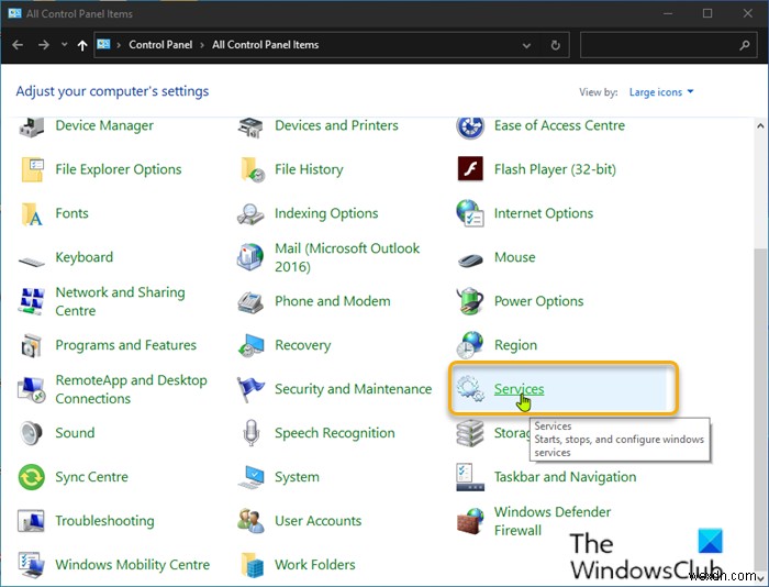 Windows 11/10 제어판에 서비스(Services.msc) 추가 및 제거하는 방법