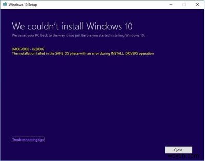 Windows 설치·업데이트·업그레이드 실패 오류 코드별 해결 방법 총정리