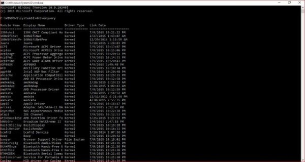 명령 프롬프트로 Windows 장치 드라이버 전체 목록 확인하는 방법