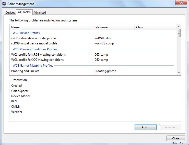 Windows 11/10에서 새 색상 프로필을 만들고 관리하는 방법
