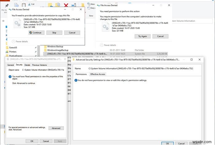 Windows 10에서 복원 지점 백업과 손상된 복원 지점 복구가 가능할까?