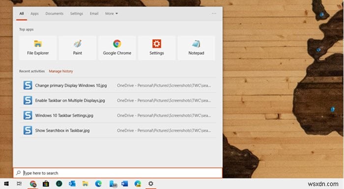 Windows 10 검색 표시줄 또는 아이콘이 사라졌을 때 복구하는 방법