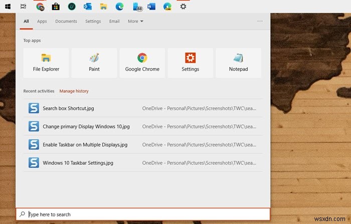Windows 10 검색 표시줄 또는 아이콘이 사라졌을 때 복구하는 방법