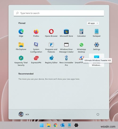 Windows 11/10 시작 메뉴에 포터블(휴대용) 앱 고정하는 방법