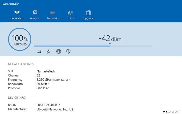 Windows 10에서 Wi-Fi 신호 강도를 정확하게 측정하는 방법